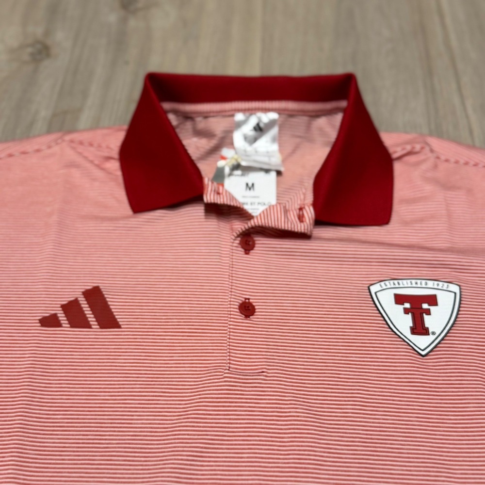 Adidas NCAA Texas Tech Red Raiders Ultimate365 Golf Polo Shirt Men's Medium - Picture 3 of 9